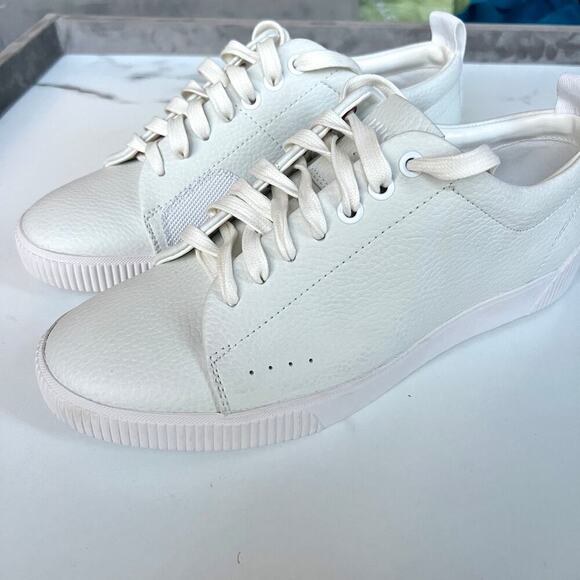 HUGO Boss Zero Tenn White Leather Sneakers Size 39 - Picture 5 of 10